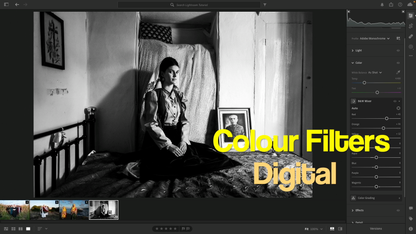 Instant Digital Download | Adobe Lightroom Black-and-White editing Masterclass | Video tutorial by George Tatakis. Colour Filters