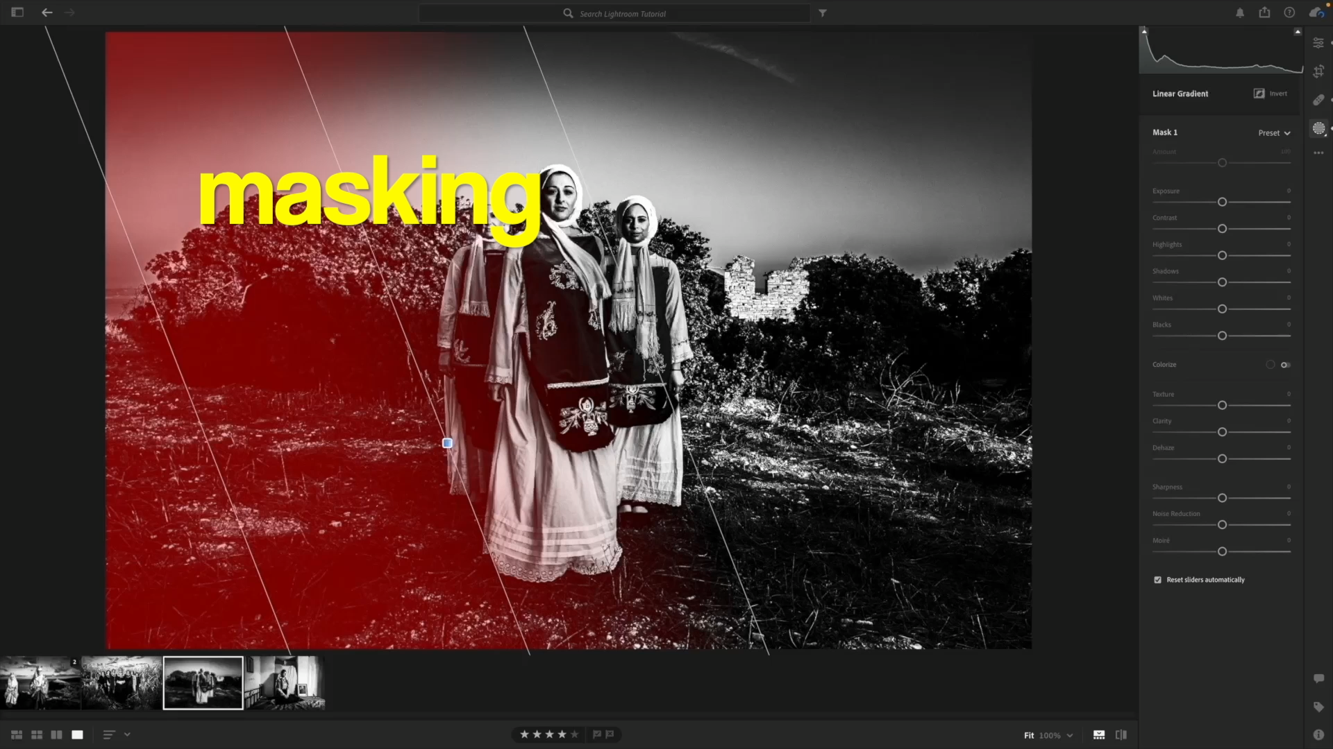 Instant Digital Download | Adobe Lightroom Black-and-White editing Masterclass | Video tutorial by George Tatakis. Masking