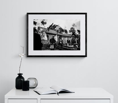 Black and White Photography Wall Art Greece | Agia Lavra Kalavryta Peloponnese - single framed