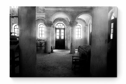 Black and White Photography Wall Art Greece | Church interior in Kastellorizon Dodecanese by George Tatakis - whole photo