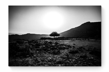 Black and White Photography Wall Art Greece | Landscape in Tilos island Dodecanese Greece by George Tatakis - whole photo