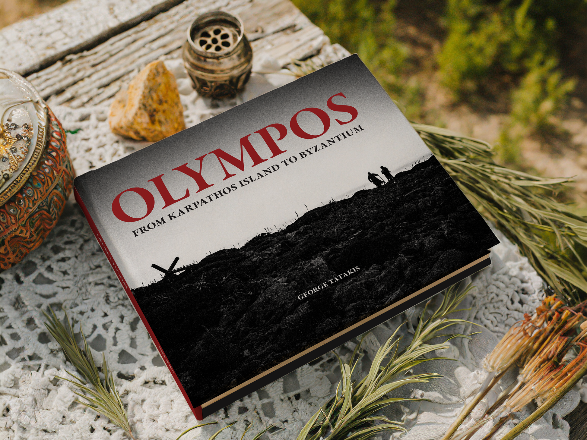 Black and White Coffee Table Photo Book By George Tatakis | Greece | Olympos - From Karpathos island to Byzantium | Worldwide Shipping