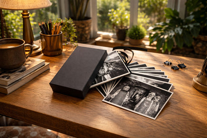 Caryatis postcard set - Black and white photography from Greece