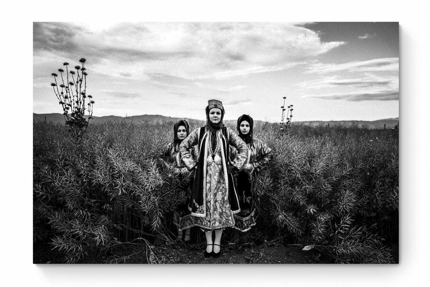 Black and White Photography Wall Art Greece | Stefanovikio dresses Thessaly by George Tatakis - whole photo
