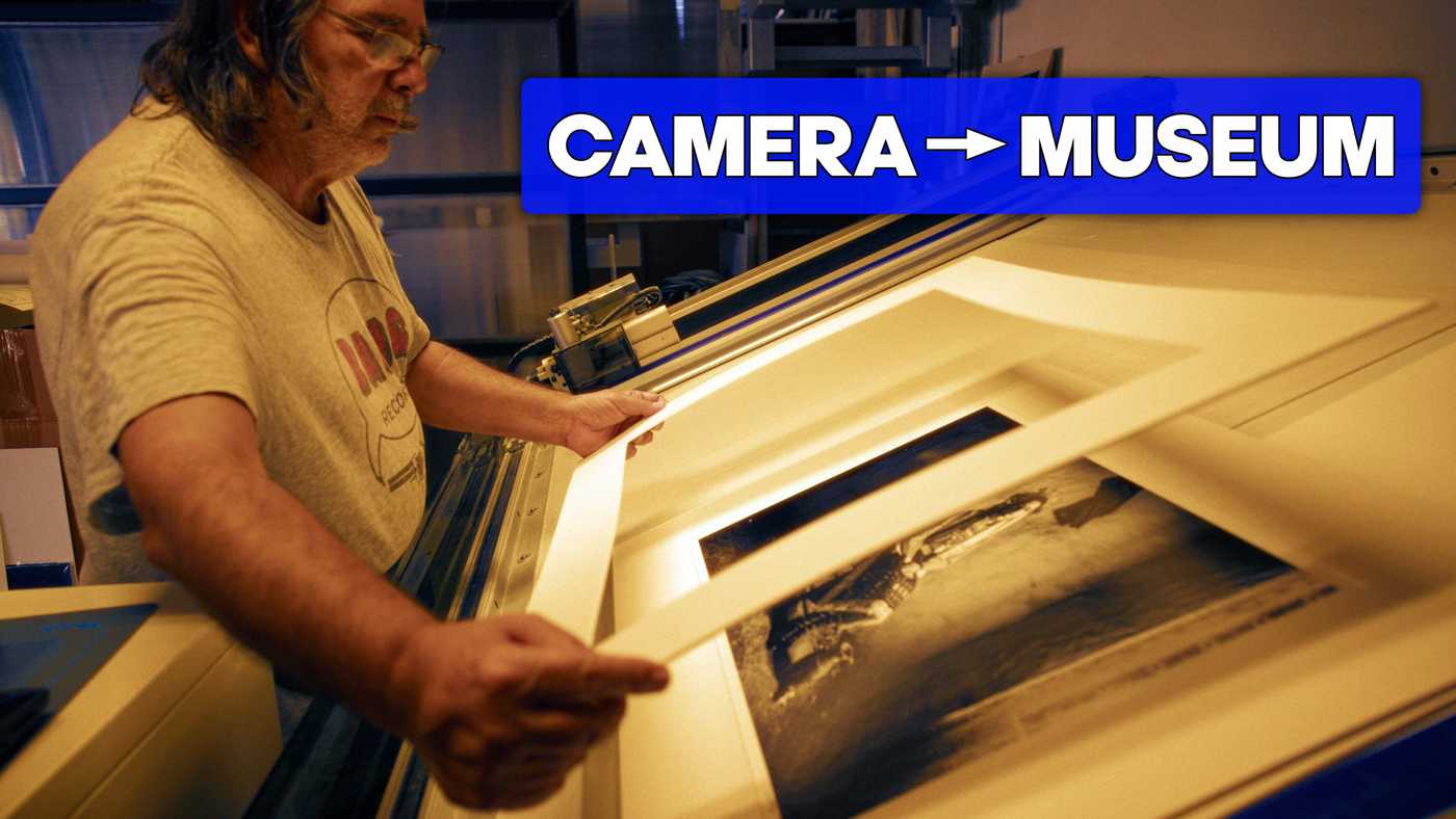 Load video: Film about George Tatakis prints&#39; workflow