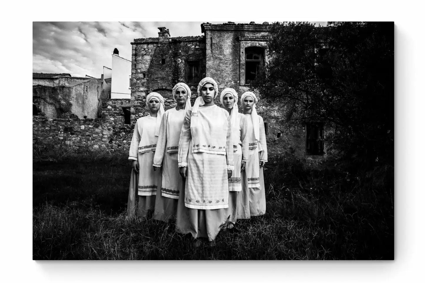 Black and White Photography Wall Art Greece | Ververato costumes Kampochorea Chios island Greece by George Tatakis - whole photo