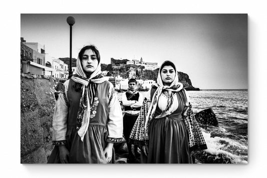 Black and White Photography Wall Art Greece | Costumes of Nisyros Dodecanese Greece by George Tatakis - whole photo