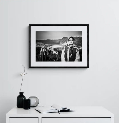 Black and White Photography Wall Art Greece | Costumes of Nisyros in the volcano Dodecanese Greece by George Tatakis - single framed photo