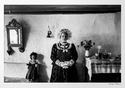 Black and White Photography Wall Art Greece | Bride in Vyssa Thrace by George Tatakis