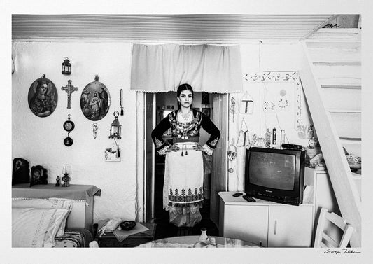 Black and White Photography Wall Art Greece | Kitchen Anogia Crete by George Tatakis