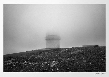 Black and White Photography Wall Art Greece | Skinakas Observatory Crete by George Tatakis
