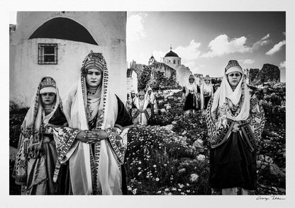 Black and White Photography Wall Art Greece | Costume of Astypalaea inside the castle Dodecanese Greece by George Tatakis