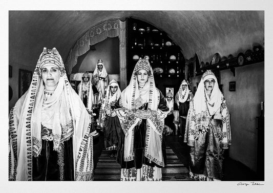 Black and White Photography Wall Art Greece | Costume of Astypalaea in a traditional house Dodecanese Greece by George Tatakis