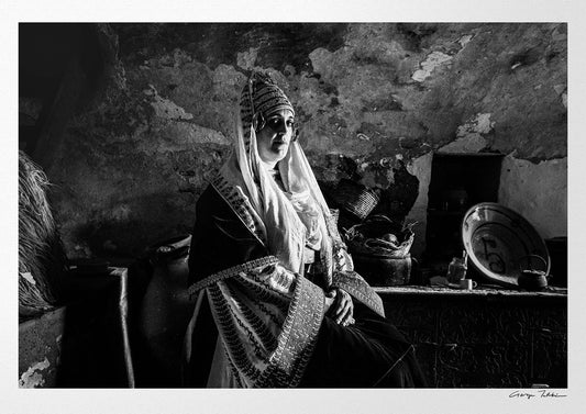 Black and White Photography Wall Art Greece | Costume of Astypalaea in a traditional house Dodecanese Greece by George Tatakis