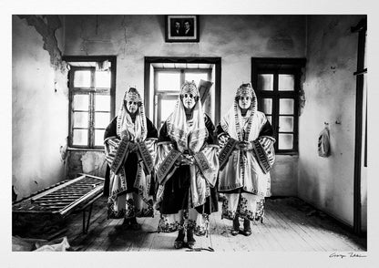 Black and White Photography Wall Art Greece | Costume of Astypalaea in a traditional house Dodecanese Greece by George Tatakis