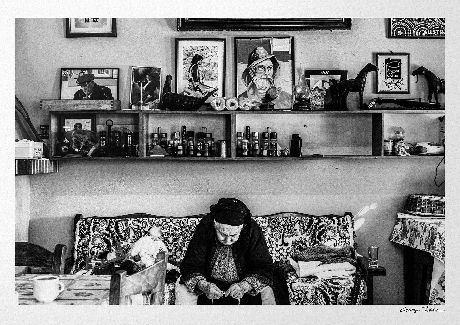 Black and White Photography Wall Art Greece | Avlona Olympos Karpathos Dodecanese by George Tatakis