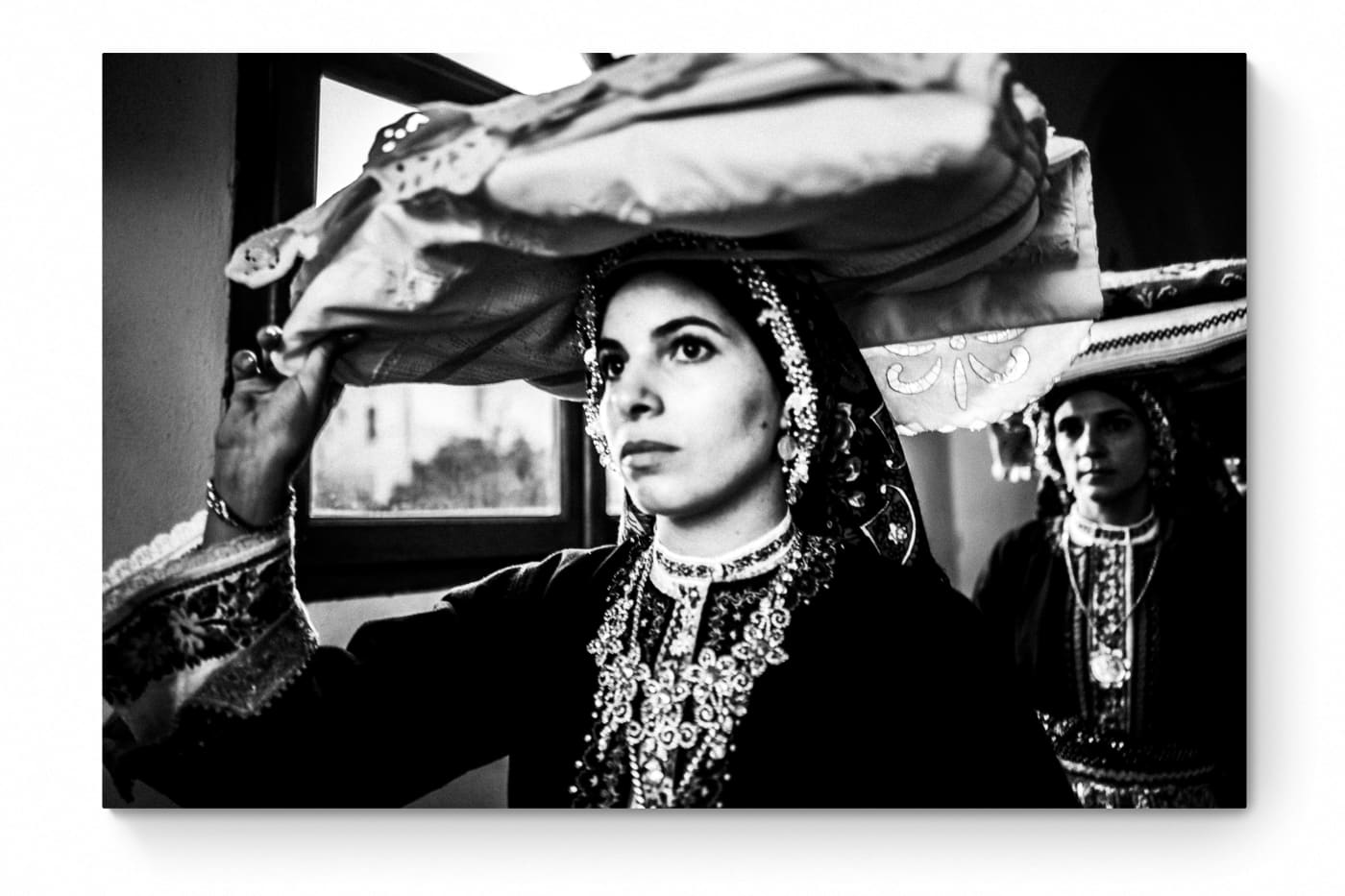Black and White Photography Wall Art Greece | Dowry arriving at Diafani Olympos Karpathos Dodecanese by George Tatakis - whole photo