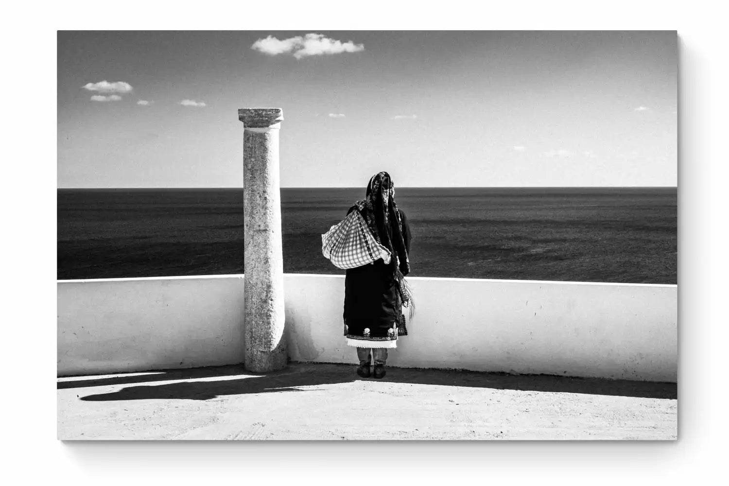 Black and White Photography Wall Art Greece | St. Minas Olympos Karpathos Dodecanese by George Tatakis - whole photo