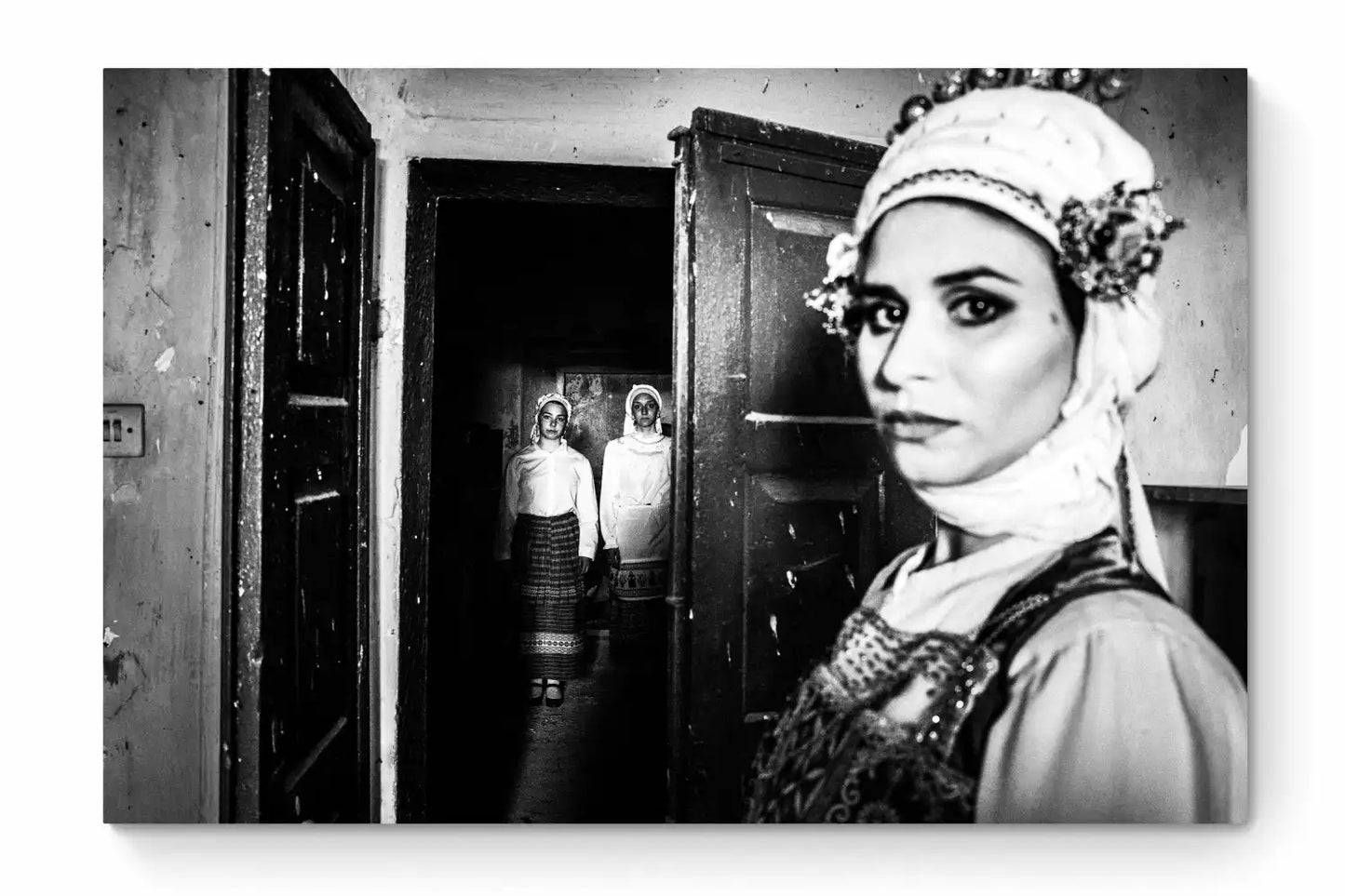 Black and White Photography Wall Art Greece | Olympoi costumes Mastichochorea Chios island Greece by George Tatakis - whole photo