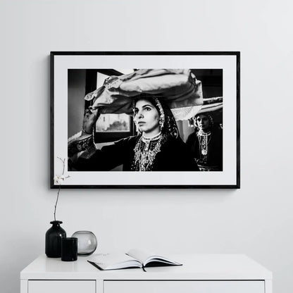 Black and White Photography Wall Art Greece | Dowry arriving at Diafani Olympos Karpathos Dodecanese by George Tatakis - single framed photo