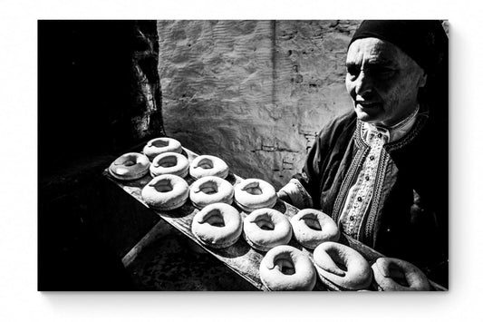 Black and White Photography Wall Art Greece | Baking cookies for Easter in Olympos Karpathos Dodecanese by George Tatakis - whole photo