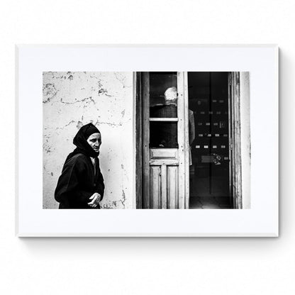 Black and White Photography Wall Art Greece | Limited Edition numbered signed. Ossuary in Olympos Karpathos Dodecanese.