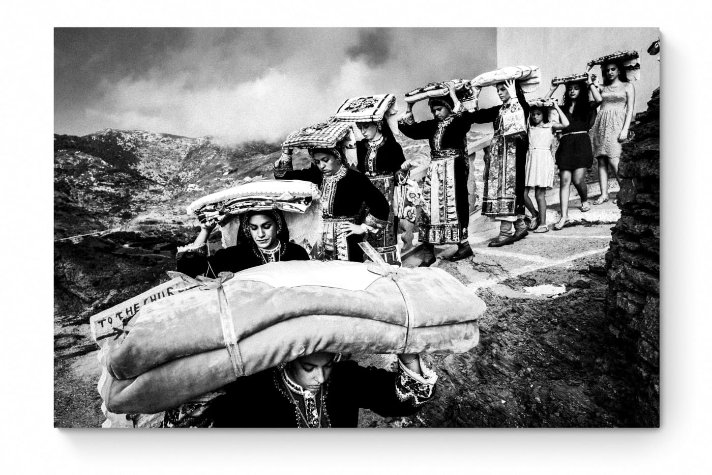 Black and White Photography Wall Art Greece | Dowry in Olympos Karpathos Dodecanese by George Tatakis - whole photo