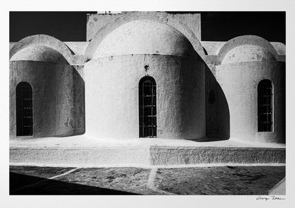 Local Church Forms | Santorini | Chorōs | Black-and-white wall art photography from Greece