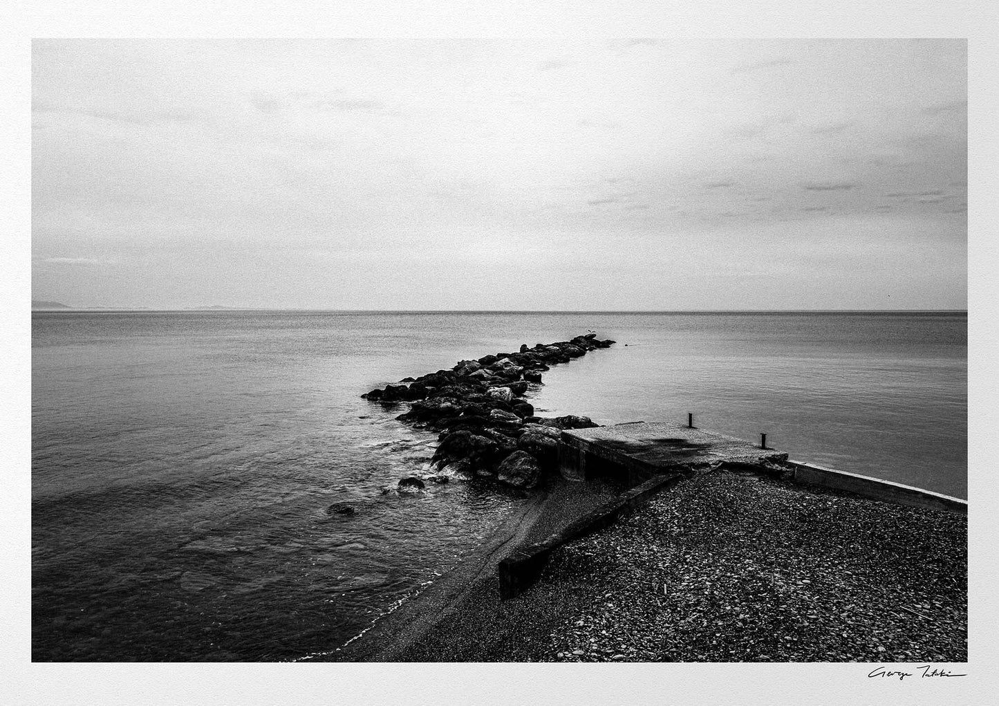 Black and White Photography Wall Art Greece | Diafani port Olympos Karpathos Dodecanese by George Tatakis