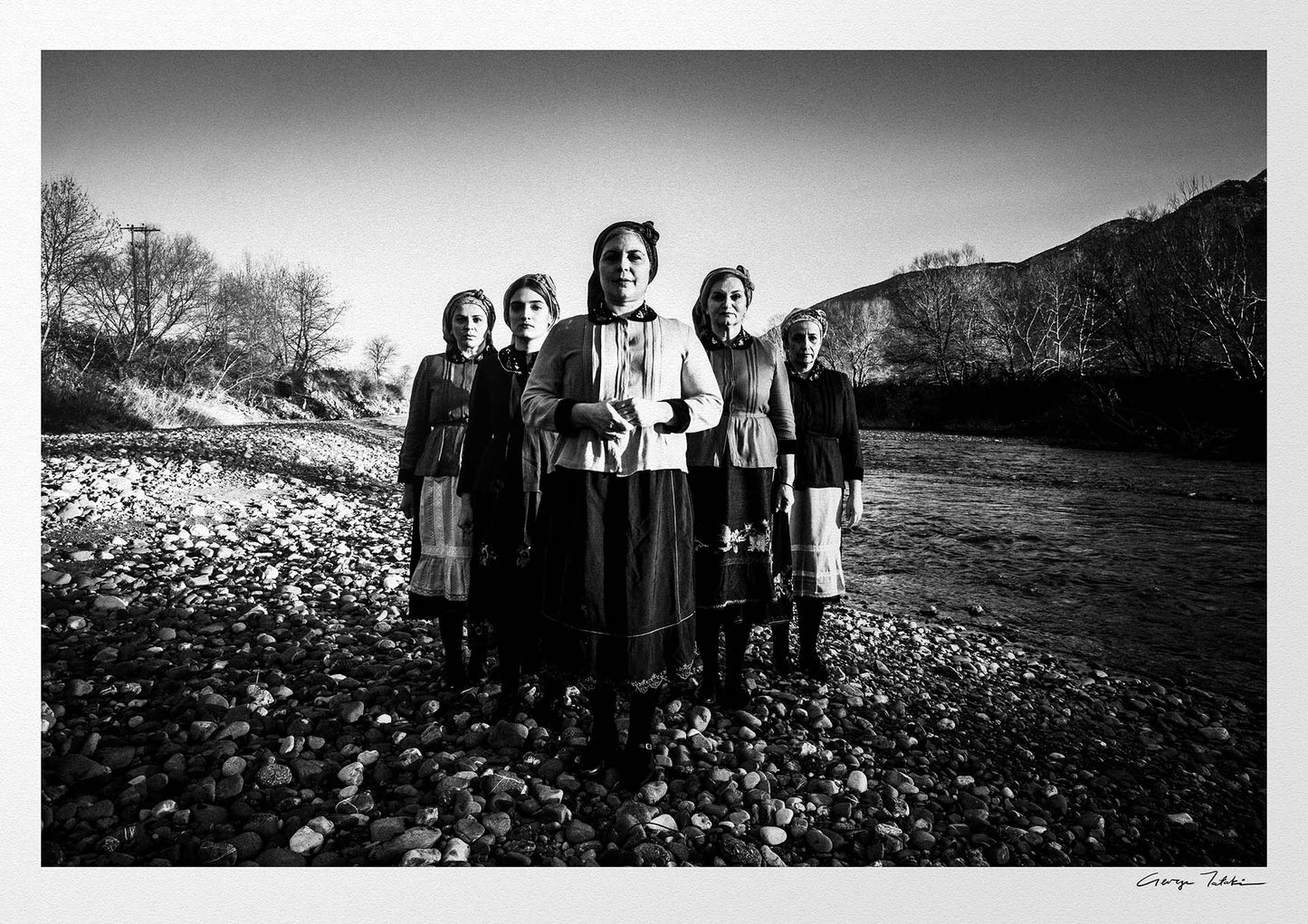 Black and White Photography Wall Art Greece | Costumes of Divri Phthiotis Greece by George Tatakis