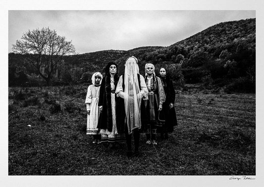 Black and White Photography Wall Art Greece | Costumes of Ermakia Kozani W. Macedonia by George Tatakis