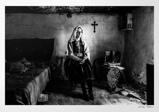 Black and White Photography Wall Art Greece | Costume of Ermakia Kozani W. Macedonia by George Tatakis