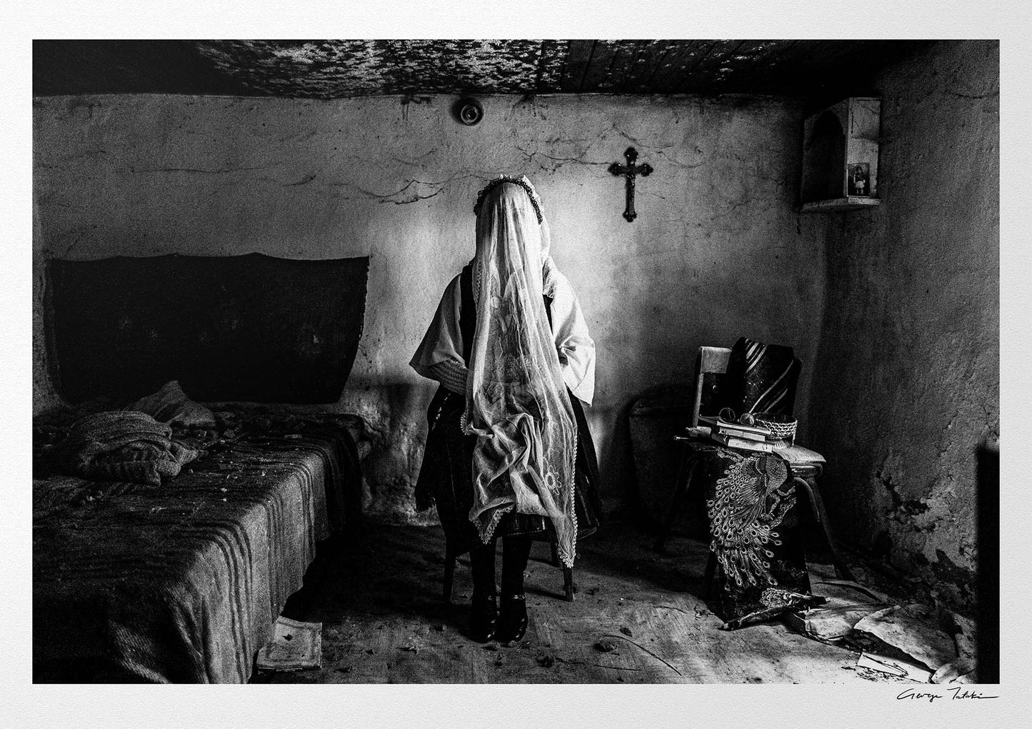 Black and White Photography Wall Art Greece | Costume of Ermakia Kozani W. Macedonia by George Tatakis