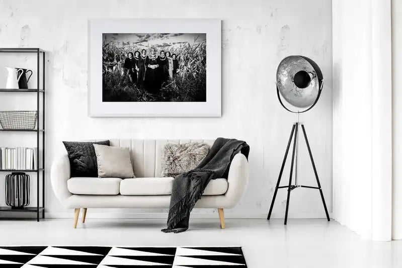 Black and White Photography Wall Art Greece | Limited Edition numbered signed. Cornfield Thrace.