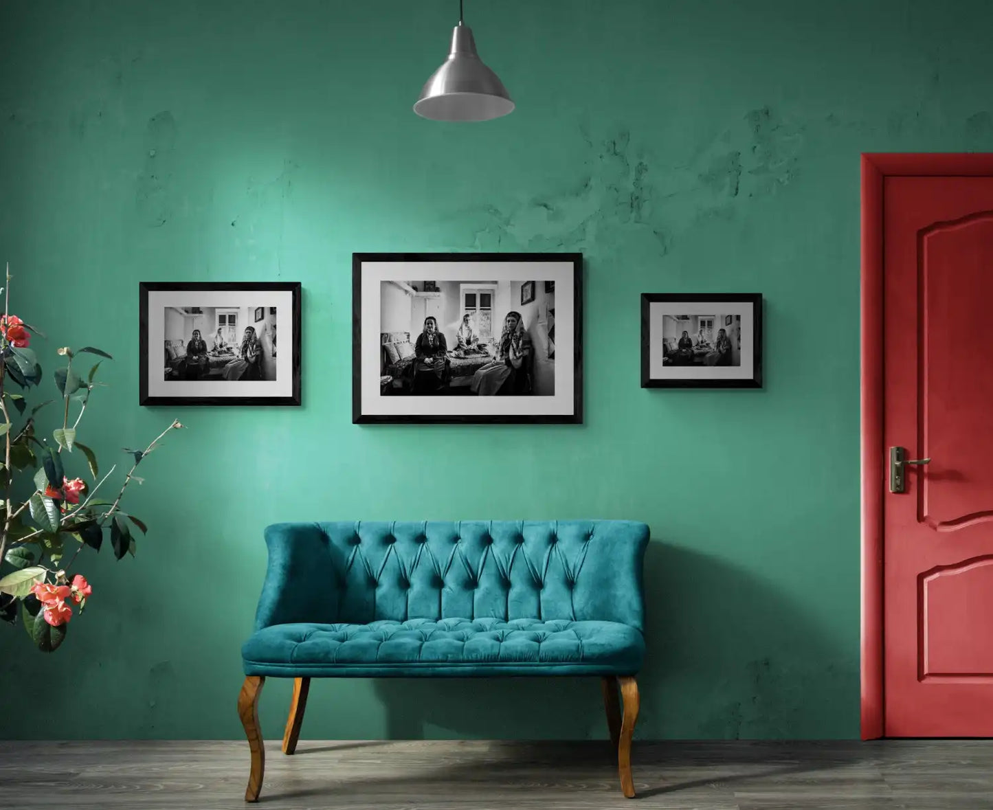 Black and White Photography Wall Art Greece | Costumes of Platanos in a traditional local bedroom Nafpaktos Aetoloacarnanea Greece by George Tatakis - framing options