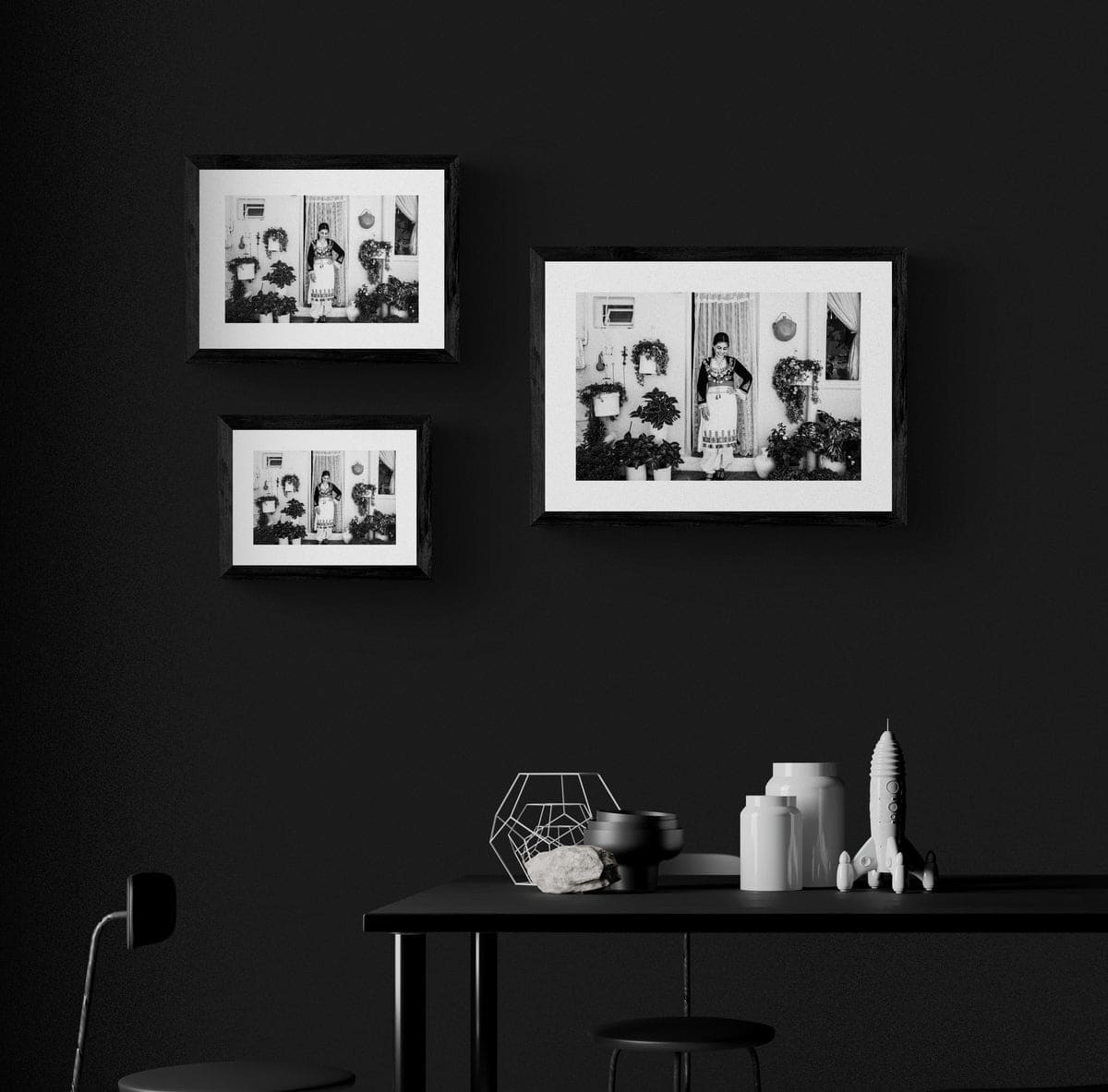 Black and White Photography Wall Art Greece | Garden Anogia Crete by George Tatakis - Black and White Photography Wall Art Greece | Garden Anogia Crete by George Tatakis - framing options