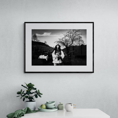 Black and White Photography Wall Art Greece | Genitsaros of Naoussa W. Macedonia by George Tatakis - single framed photo