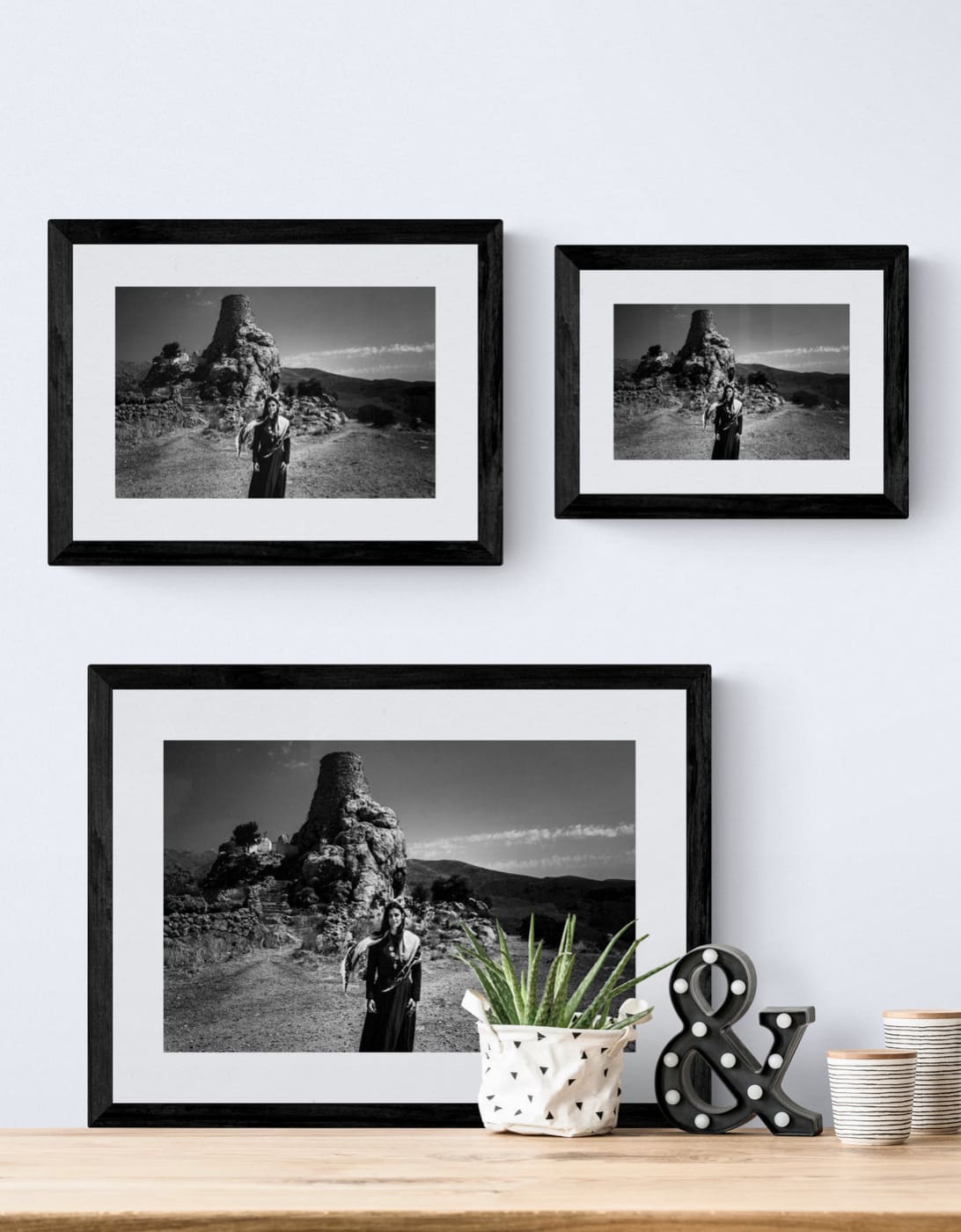 Black and White Photography Wall Art Greece | Castle Kalymnos Dodecanese by George Tatakis - framing options