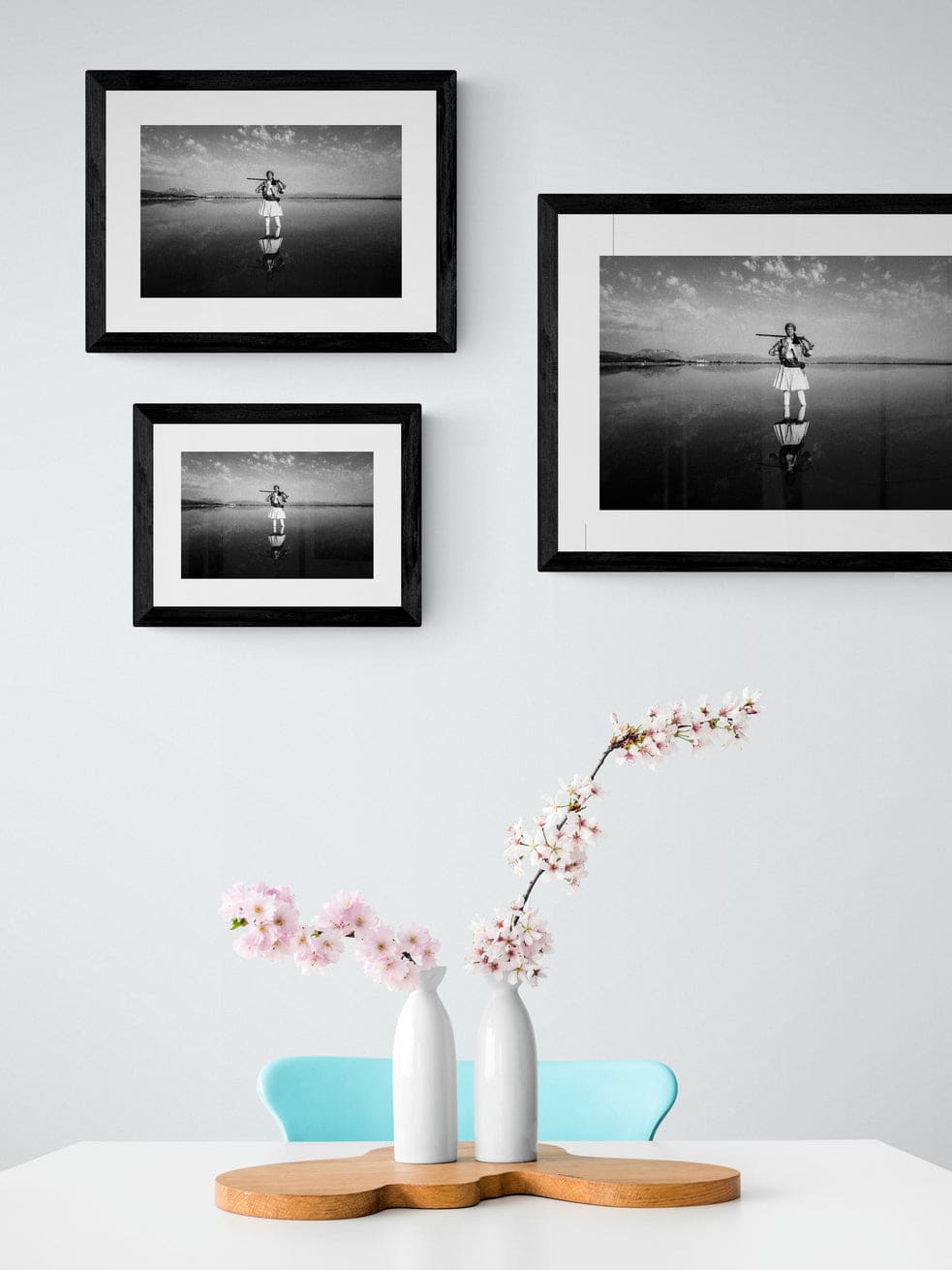 Black and White Photography Wall Art Greece | Salt lake Missolonghi by George Tatakis - framing options