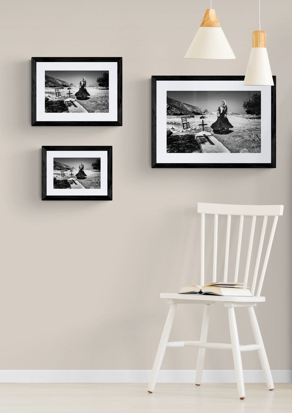 Black and White Photography Wall Art Greece | Monastery Kalymnos Dodecanese by George Tatakis - framing options