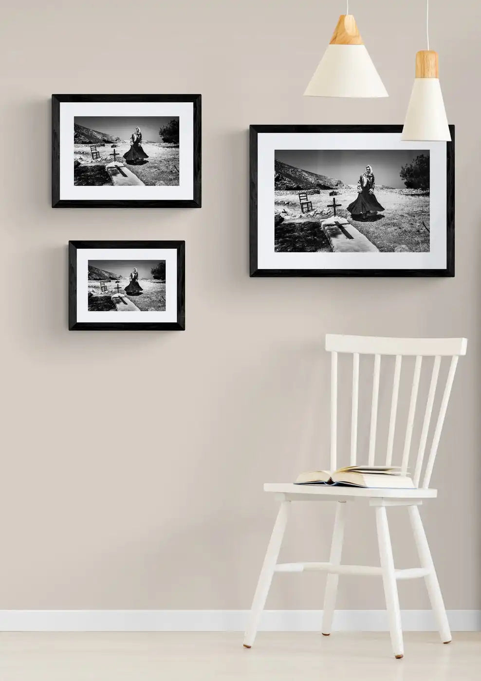 Black and White Photography Wall Art Greece | Monastery Kalymnos Dodecanese by George Tatakis - framing options