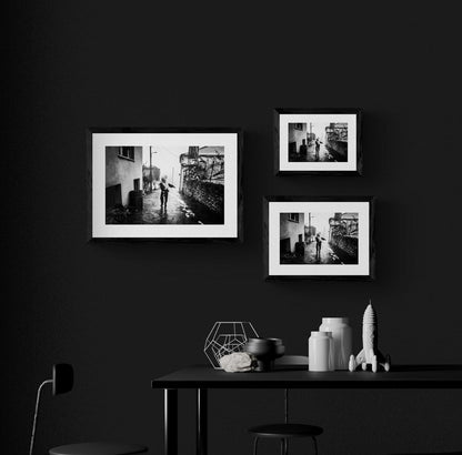 Black and White Photography Wall Art Greece | Charapides in Pagoneri Drama by George Tatakis - framing options