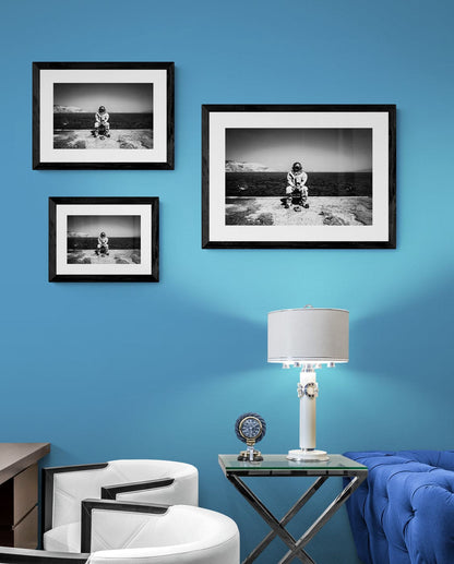Black and White Photography Wall Art Greece | Diver in Kalymnos Dodecanese - framing options
