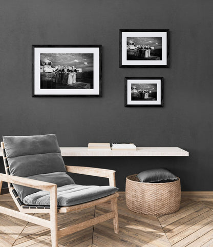 Black and White Photography Wall Art Greece | Bouboulina dresses in Spetses island Saronic gulf by George Tatakis - framing options