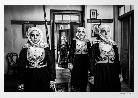 Black and White Photography Wall Art Greece | Costumes of Geraki in a traditional home Lakonia Peloponnese by George Tatakis