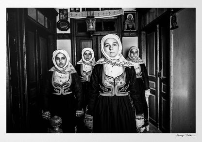 Black and White Photography Wall Art Greece | Costumes of Geraki in a traditional home Lakonia Peloponnese by George Tatakis