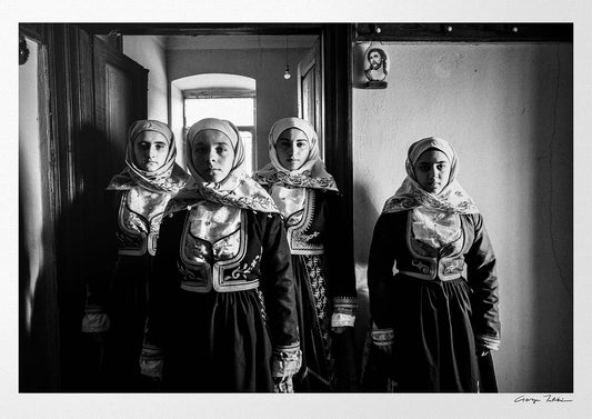 Black and White Photography Wall Art Greece | Costumes of Geraki in a traditional home Lakonia Peloponnese by George Tatakis