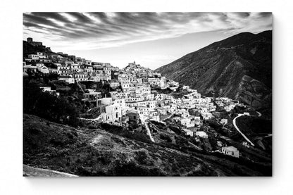 Black and White Photography Wall Art Greece | The village of Olympos Karpathos Dodecanese by George Tatakis - whole photo