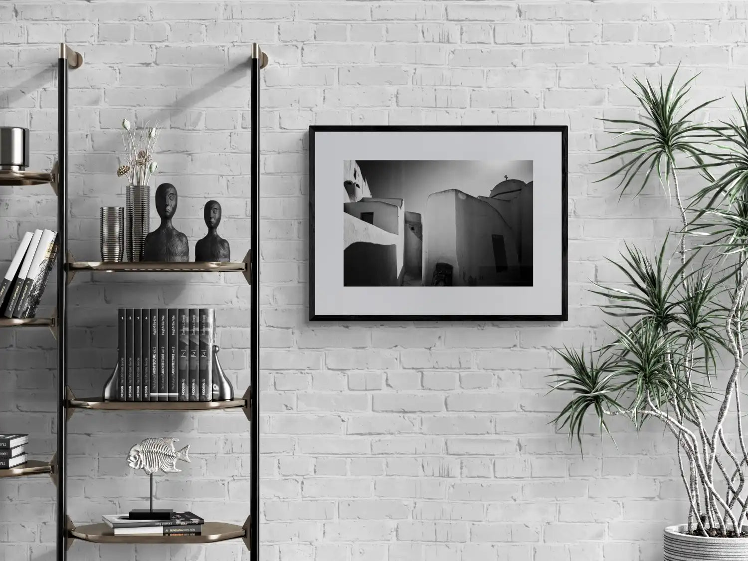 Long Forms at Emporio | Santorini | Chorōs | Black-and-white wall art photography from Greece