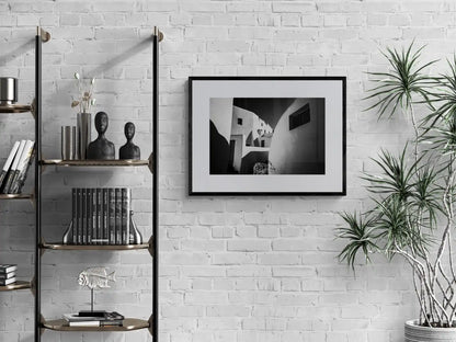 Forms at Emporio | Santorini | Black & White Art Wall - Single framed print